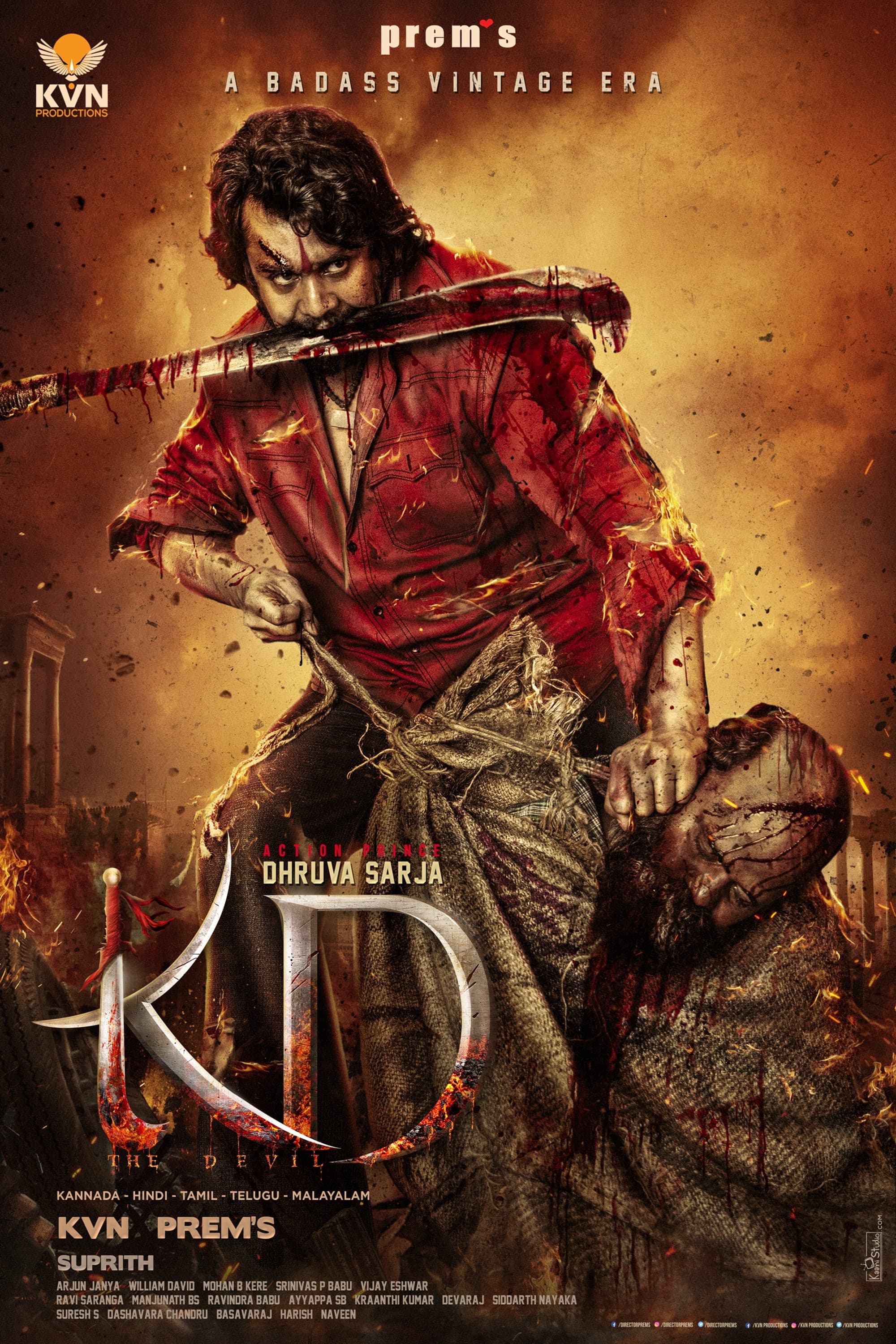 Poster KD – The Devil (Kannada) (2026)